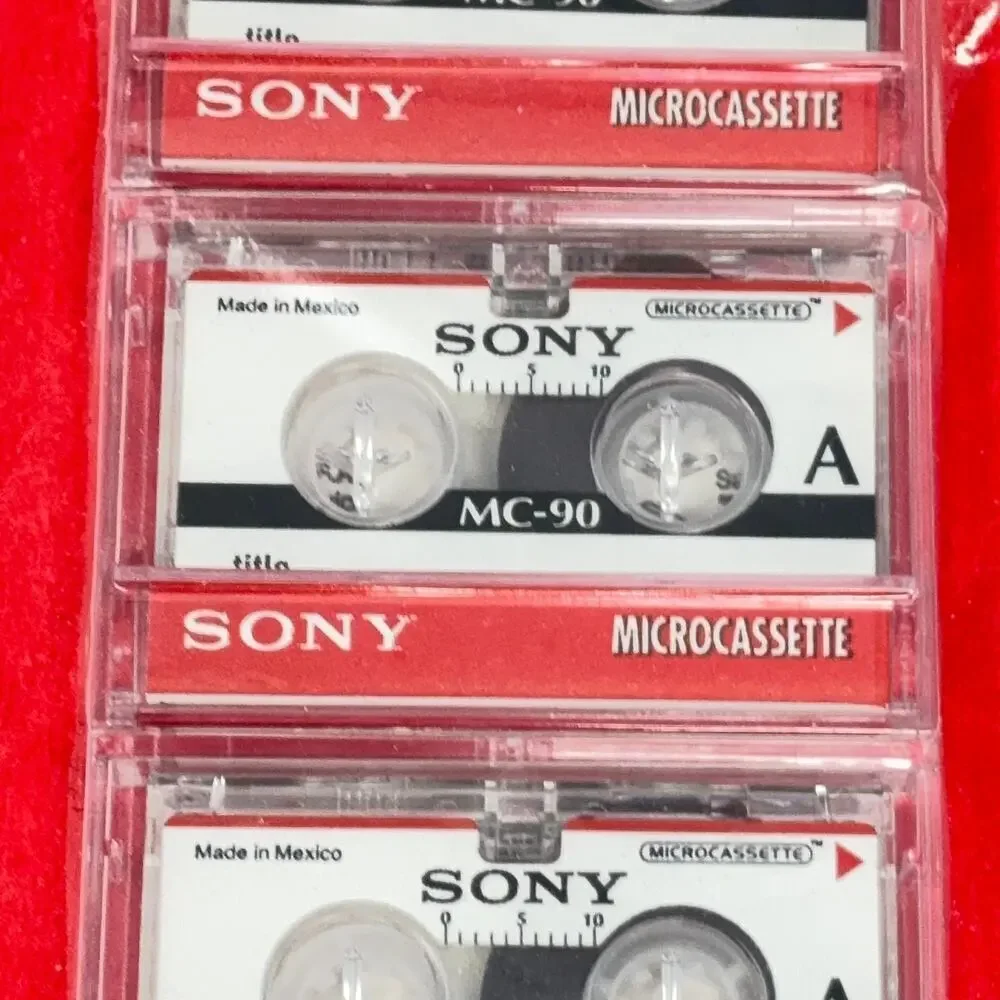 Sony Microcassette Lot MC-90 4-Pack (3 only) & MC-60 3-Pack New Vintage